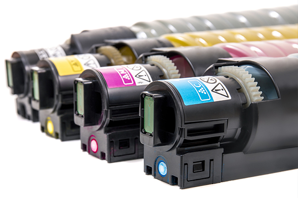 Detail of cartridge on white isolated background