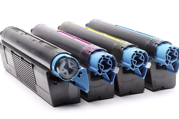 Detail of cartridge on white isolated background